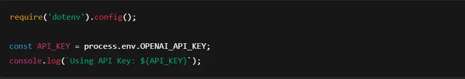 use dotenv in node js