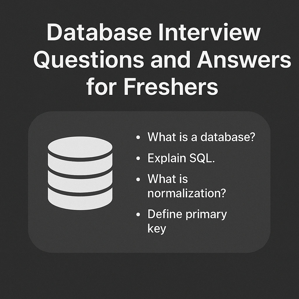 database interview questions